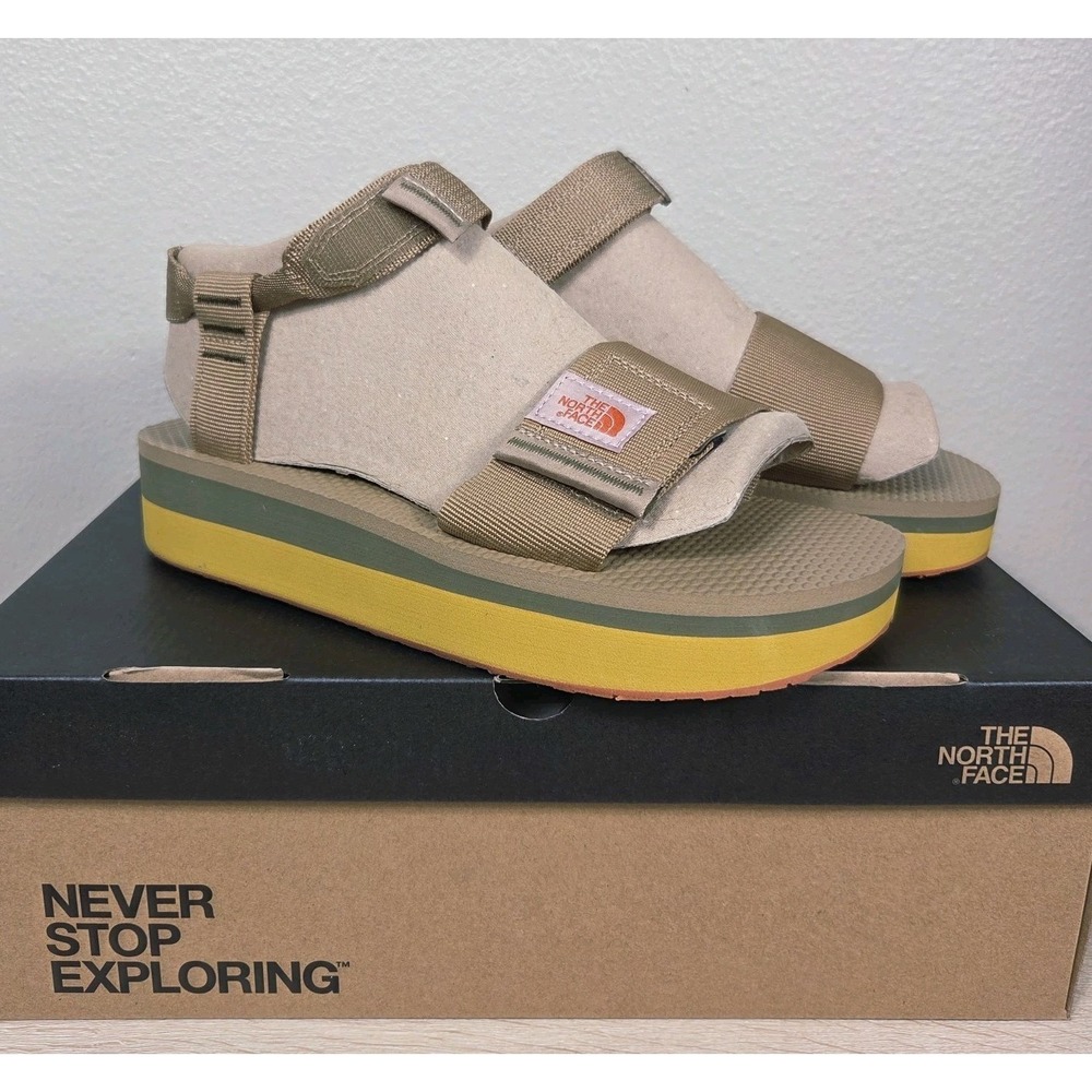 The North Face Skeena Platform Sandals Sahara Iron Bronze‎ Women's 9 NIB